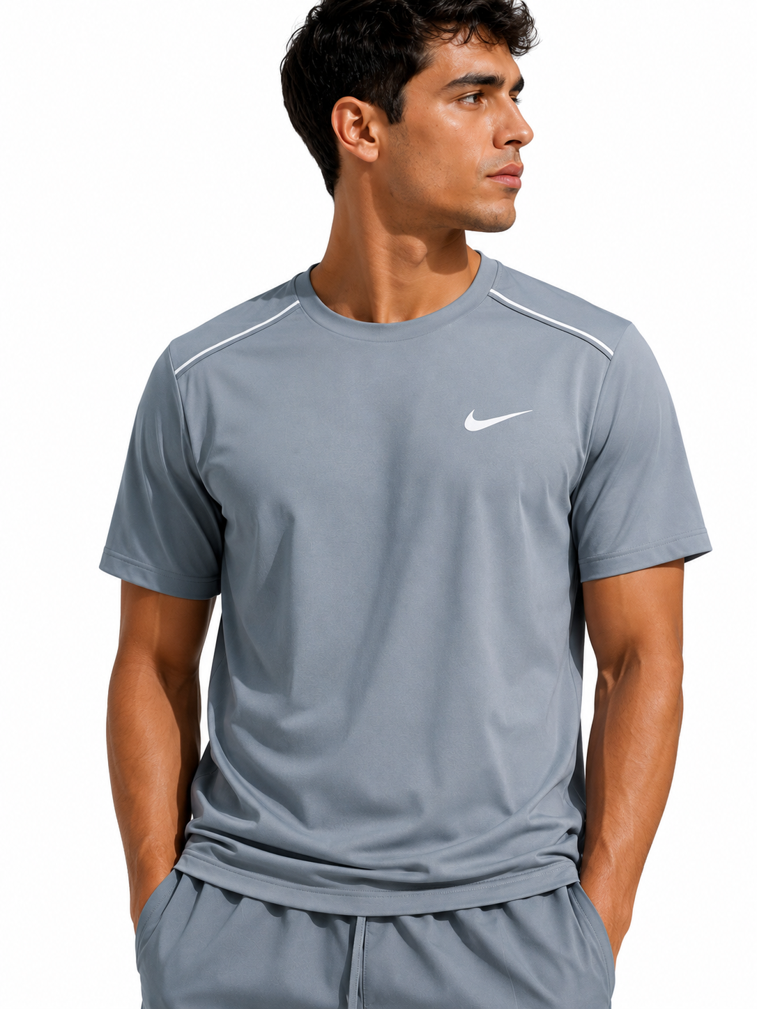 Nike Dri-Fit T-Shirt Hot Grey Dri-Fit Shorts Set